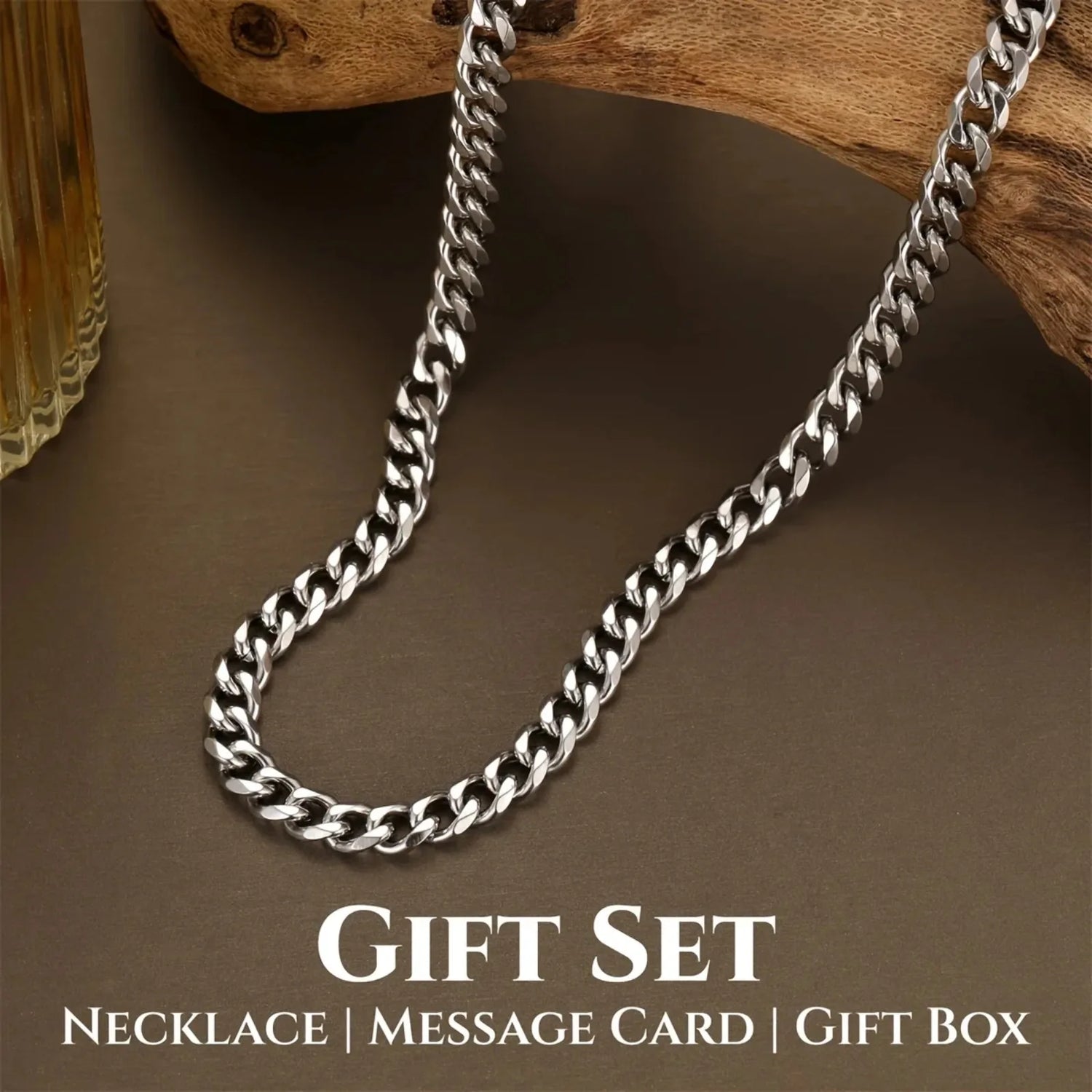 Promise Cuban Chain Necklace – Thoughtful Anniversary Gift for Boyfriend or Husband