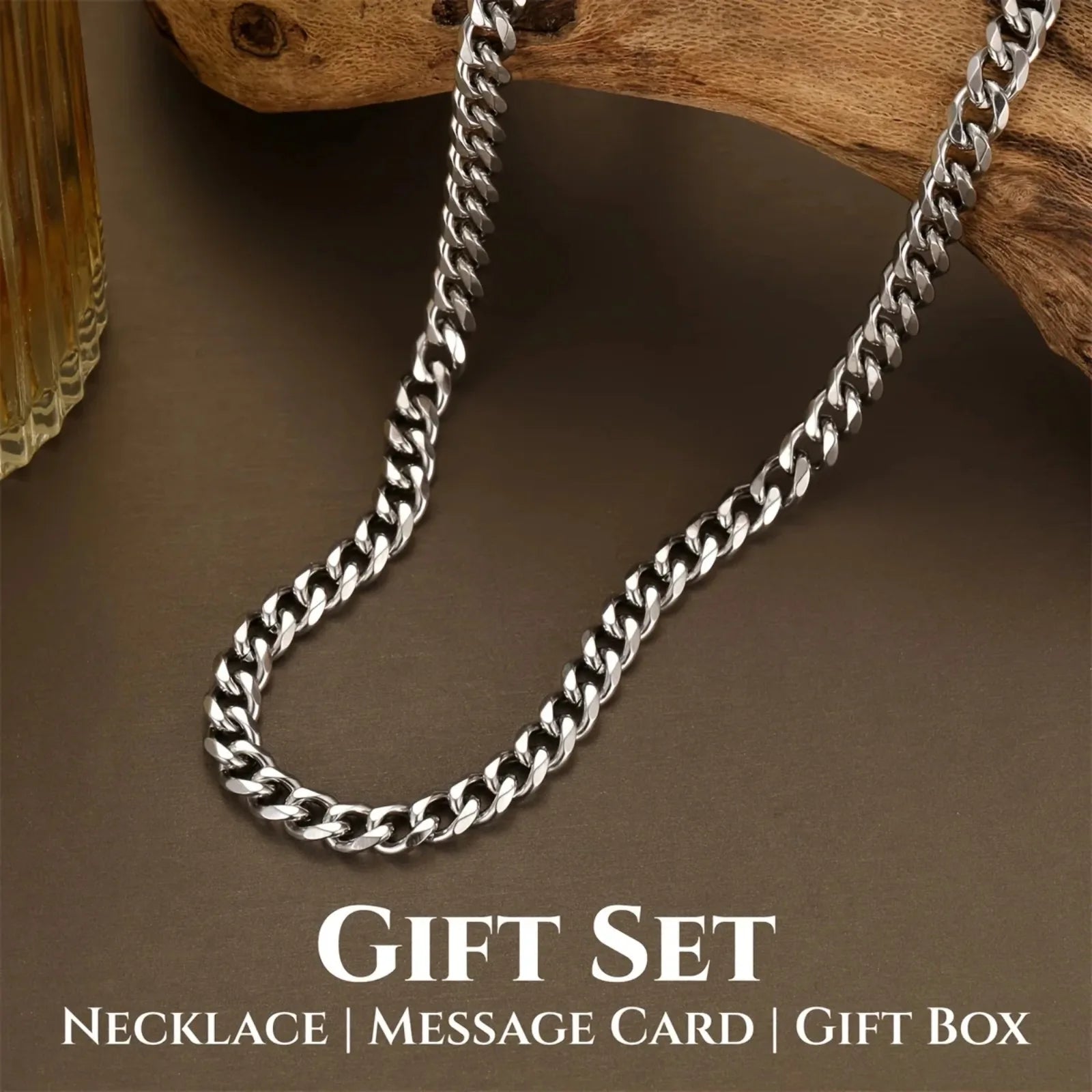 Promise Cuban Chain Necklace – Thoughtful Anniversary Gift for Boyfriend or Husband